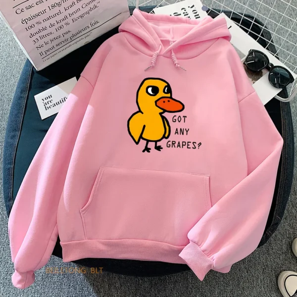 Kf S23D43328F59D42F78A7Db092D828B083I The Duck Song Got Any Grapes Hoodies Kawaii Girls Winter Fleece Sweatshirts Long Sleeve Women Men